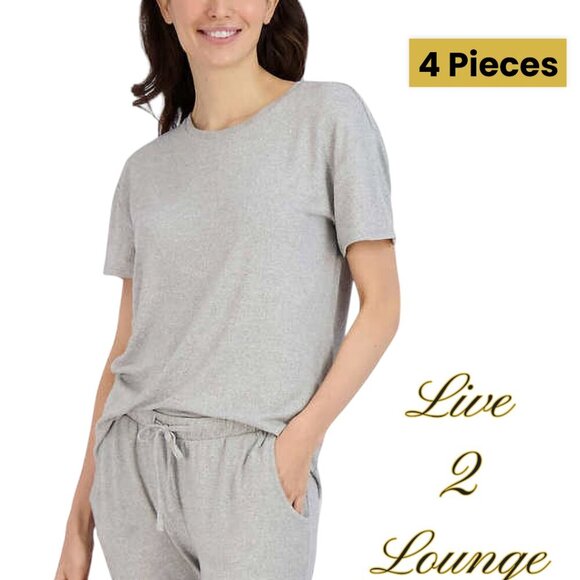 Live2Lounge | Ladies' 4 Piece Essentials Lounge Set | Heather Gray | XXL | NWOT - Picture 5 of 8